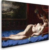Artemisia Gentileschi - Venus and Cupid (Sleeping Venus), Venus en Cupido (Slapende Venus) (1625) - 2:3