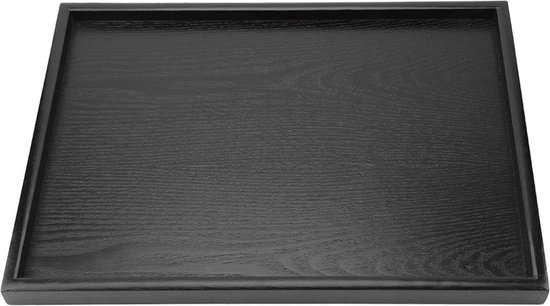MAGIGO 22 x 14 inch grote rechthoekige kersenhouten Ottomaanse lade met handgrepen, serveer thee, koffie of ontbijt in bed, klassieke houten decoratieve dienblad
