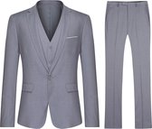 Costume 3 pièces Allthemen pour hommes - Costume décontracté pour hommes d'affaires - XL