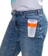 Hold Ub 2.0 - Bekerhouder festival - Cupholder - Cupkeeper - Koningsdag - Elastische band - Oranje