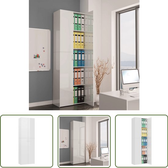 MMT Furniture Designs Ltd MMT-IV04White Armoire de Rangement de Bureau