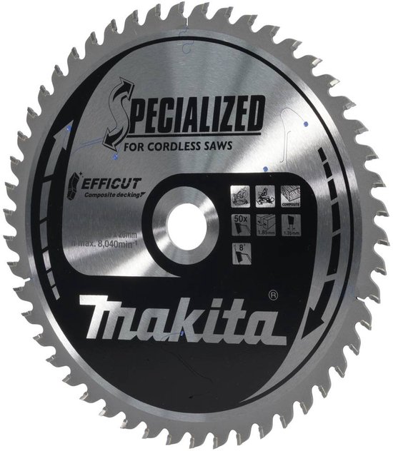 Makita E-12251 Cirkelzaagblad 190 x 20 x 1.85 mm Aantal tanden: 50 1 stuk(s)