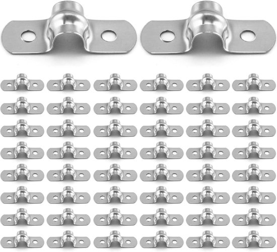 2 stuks verstelbare roestvrijstalen slangklemmen van 20,3 cm