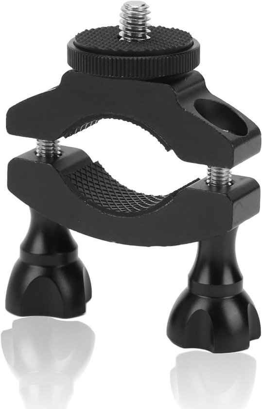 Akozon Beugel voor Motorfietscamera Fiets Camera Clip 1/4 in Motorfiets Statiefklem Houder Stuurbevestigingshouder Voor Fiets Motor Sport Camera