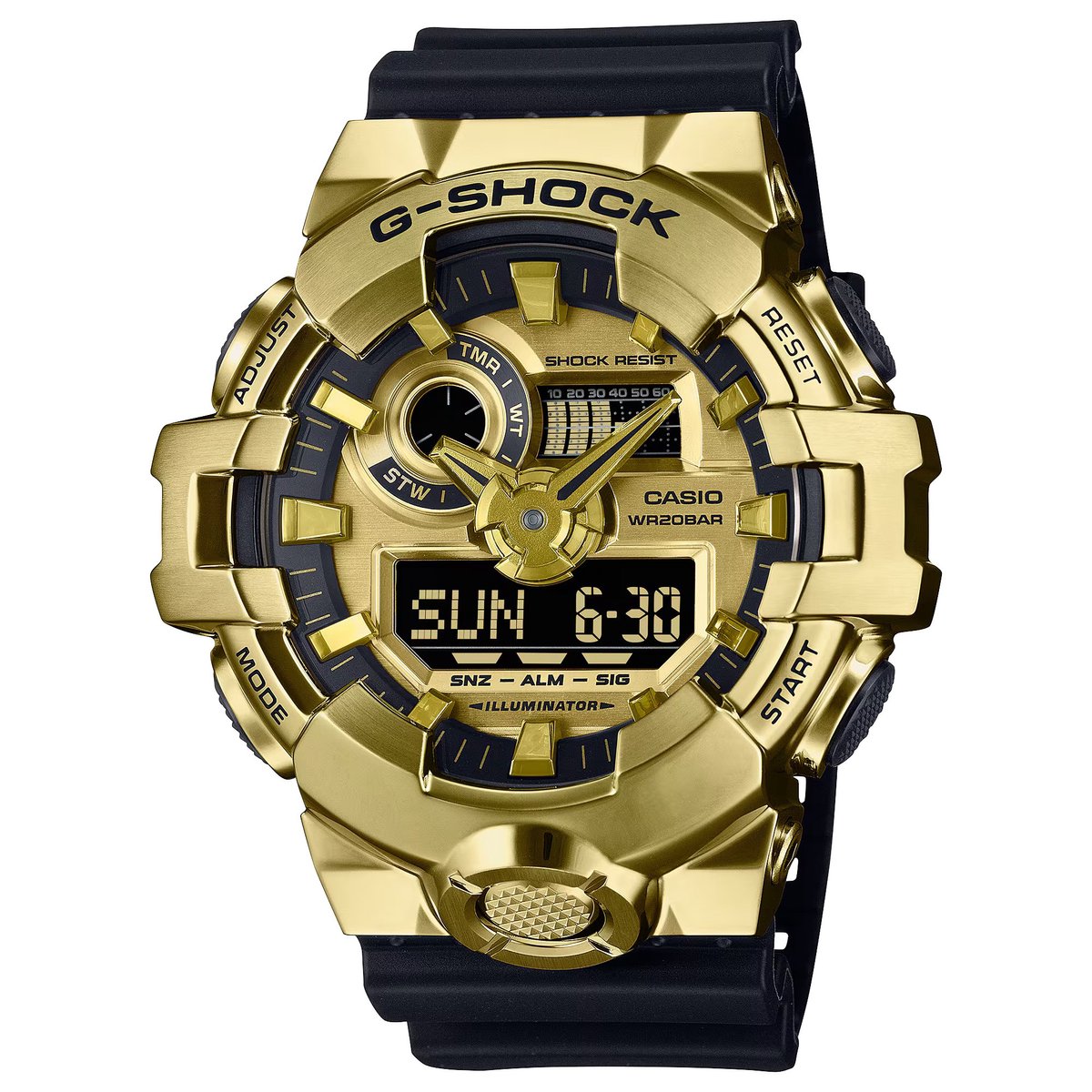 Casio G-Shock GM-700G-9AER Horloge - Kunststof - Zwart - Ø 51 mm