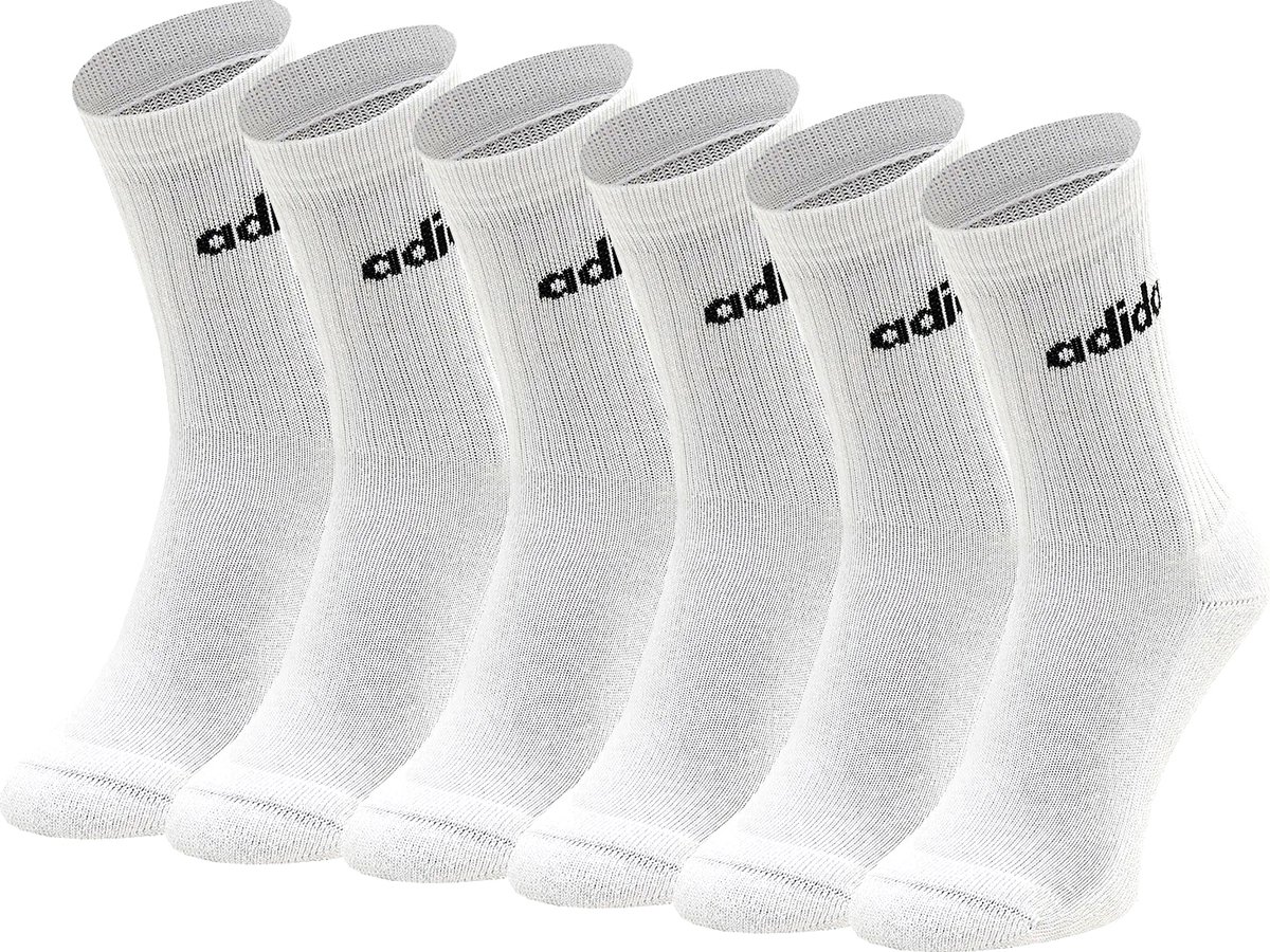 SOKKEN 6 paar adidas HC CREW 3p tennissokken sportsokken unisex Wit