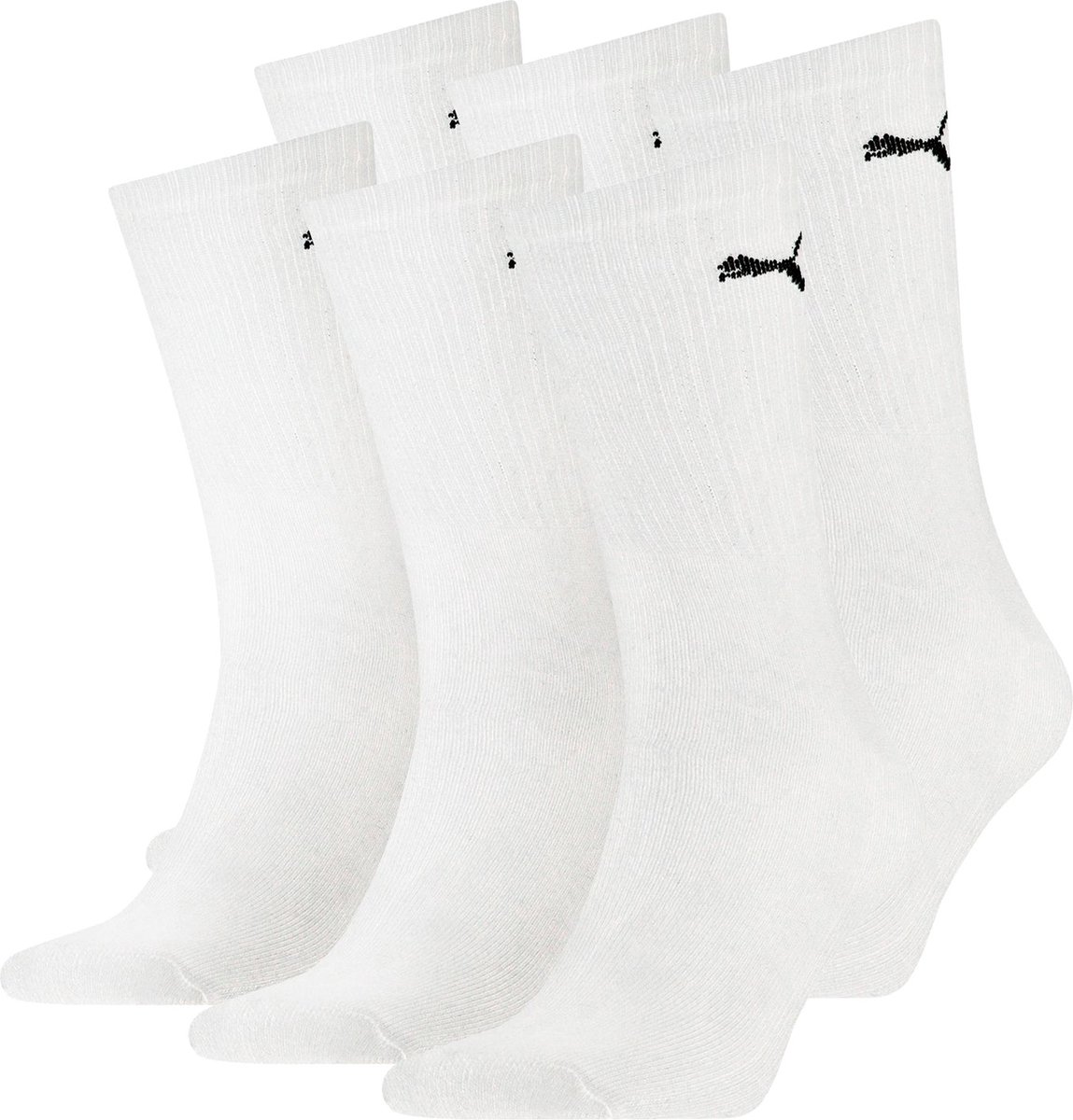 SOKKEN 6 paar Puma sportsokken tennissokken 49 Unisex voor hem en haar Wit