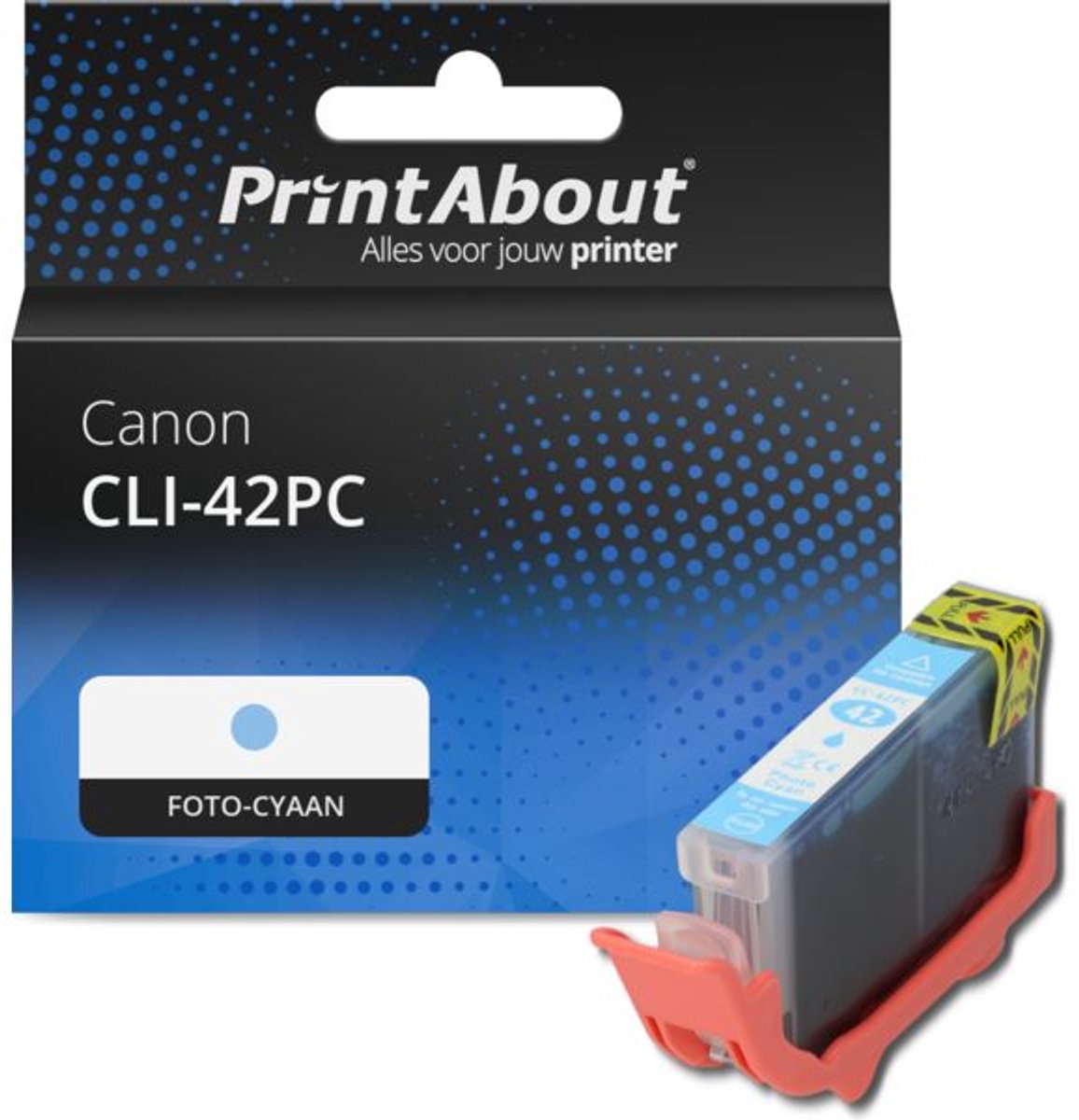 PrintAbout Huismerk Canon CLI-42PC Inktcartridge Foto-cyaan