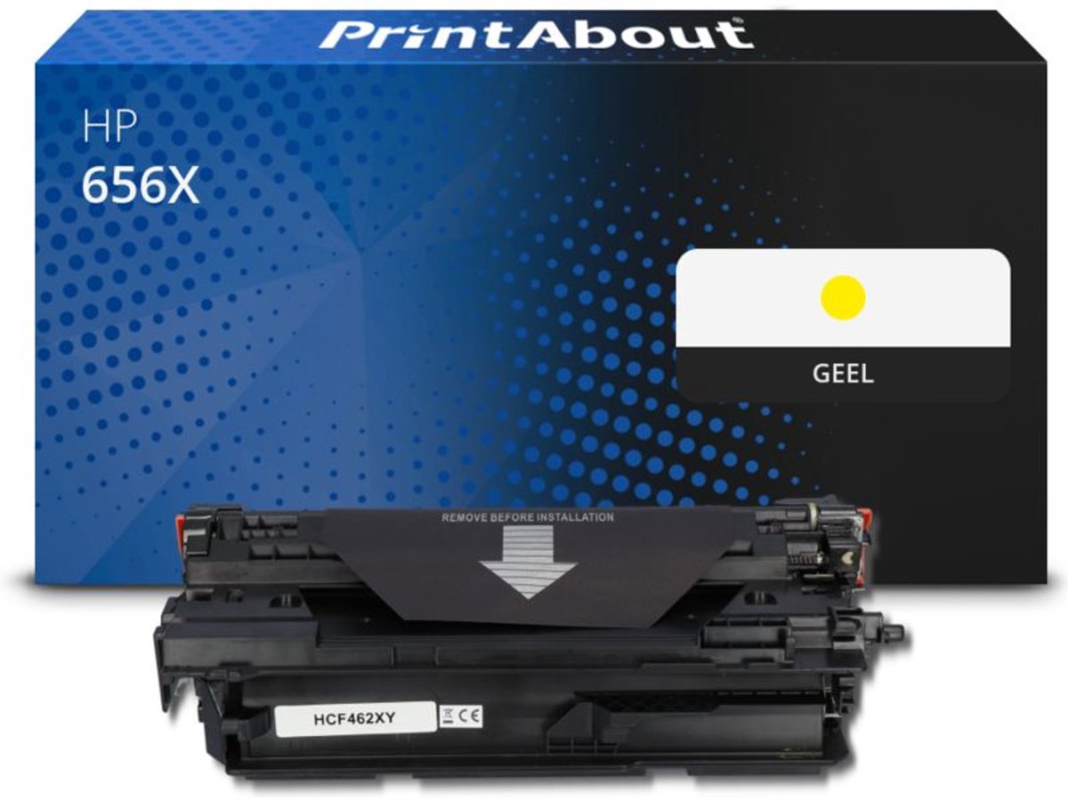 PrintAbout Huismerk HP 656X (CF462X) Toner Geel Hoge capaciteit
