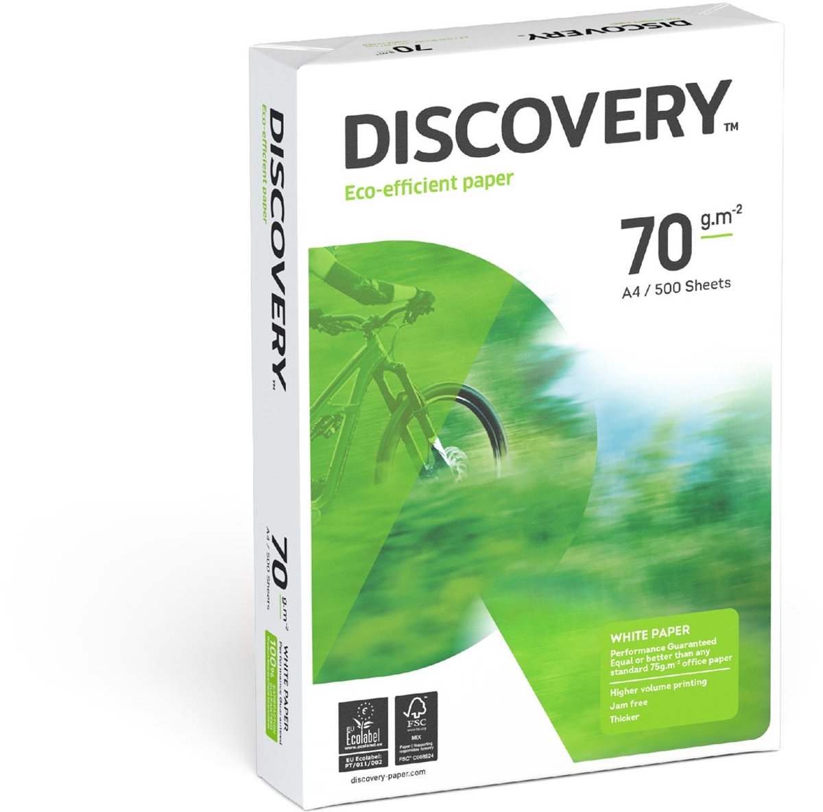 Kopieerpapier Discovery - A4 70gr - wit - Doos 5 x Pak 500 vel