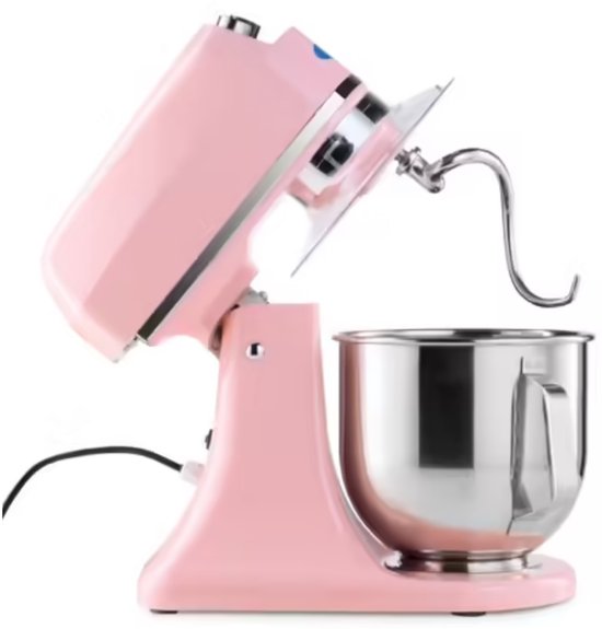 Maxima Planeetmenger 7 L Tot 2 Kg Deeg Pastel Roze - RVS Mengkom - 11 Snelheden - Keukenmachine - Standmixer - Keukenrobot - 7 liter van Maxima — afbeelding 5
