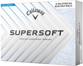 Balles de golf Callaway SuperSoft Splatter 360 Blue 2025 - Blauw Wit