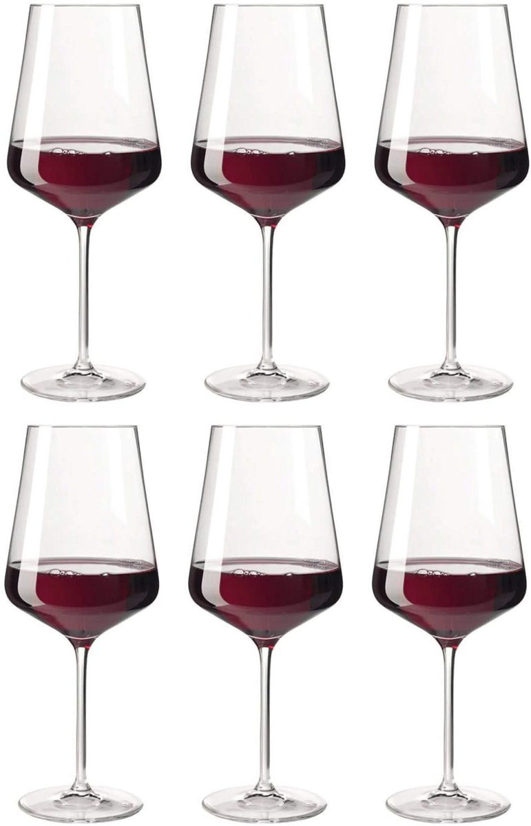 Bol.com Leonardo PUCCINI rode wijnglas Groot - 750 ml - set/6 aanbieding