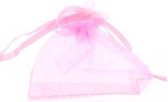 Kleine organza zakjes licht roze 5x7 cm 100 stuks