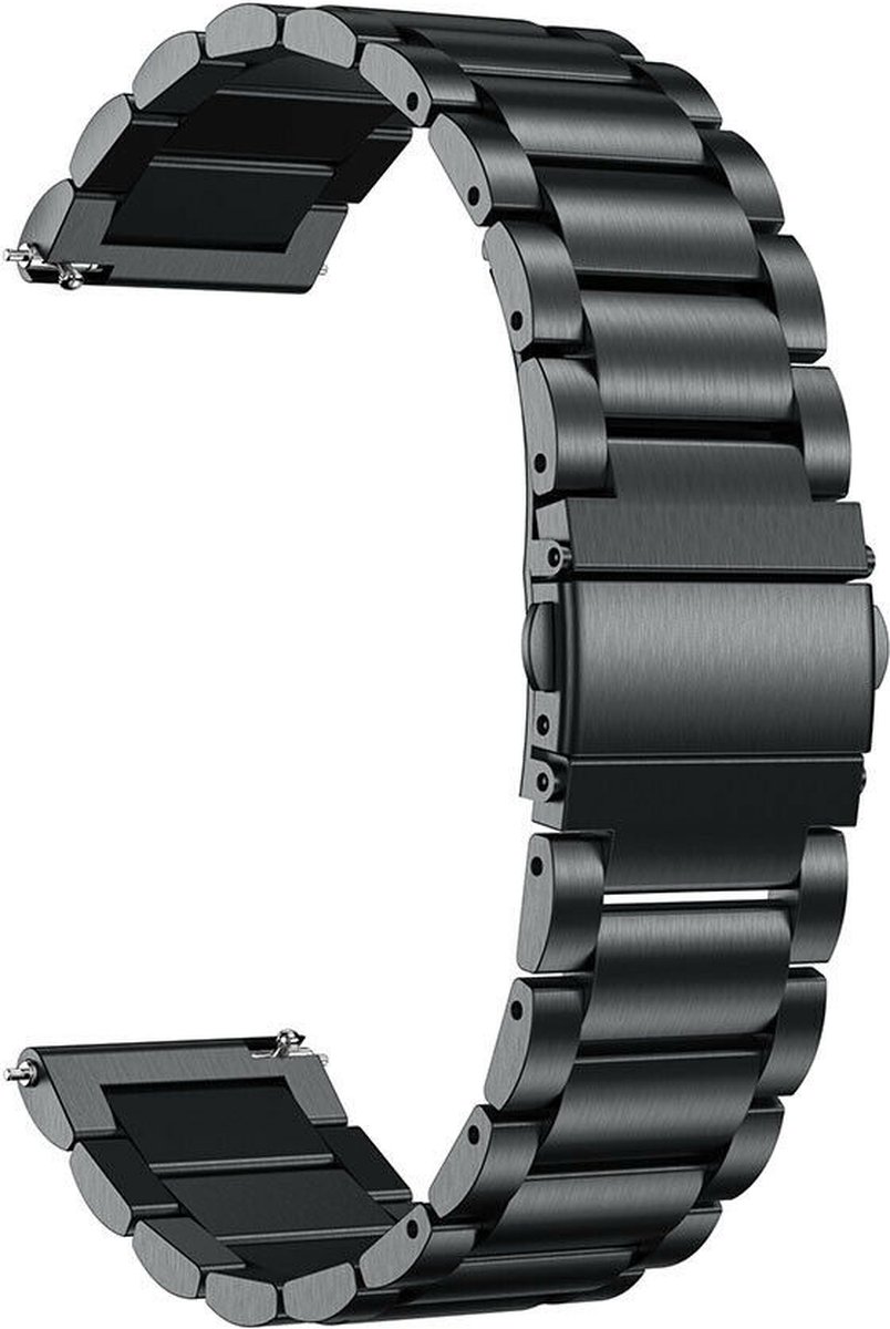 Xiaomi stalen band geschikt voor Amazfit GTS 42mm - zwart