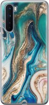 Mooie Telefoonhoesjes - Hoesje geschikt voor OnePlus Nord - Magic marble - Soft Case TPU Backcover - Multi