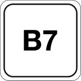 B7 diesel sticker 150 x 150 mm