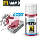 AMMO MIG 0817 Acrylic Filter Red - 15ml Effecten potje