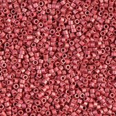 miyuki delica's 11/0 duracoat galvanized matte light cranberry DB-1841F
