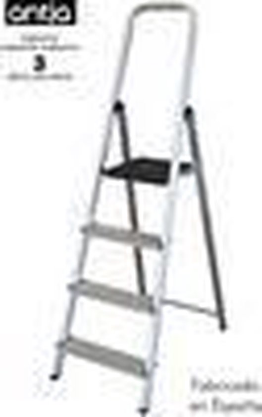 binnenvallen zeker Voorganger Opvouwbare ladder met 4 tredes (152 x 42,5 x 12 cm) | bol.com