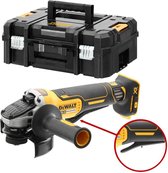 Bol.com DeWalt DCG406NT 18V Li-Ion accu Haakse slijper body in TSTAK - 125mm - koolborstelloos aanbieding