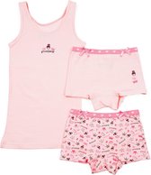 Kinderondergoed Funderwear - Set Princess - Roze - Maat 134 - Meisjes