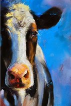 Plexiglas Schilderij Koeienportret