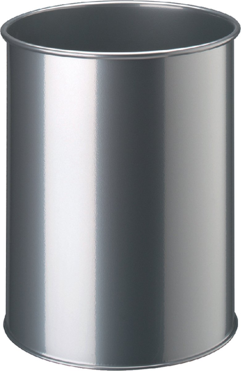 Papierbak Durable 15 liter rond Zilver