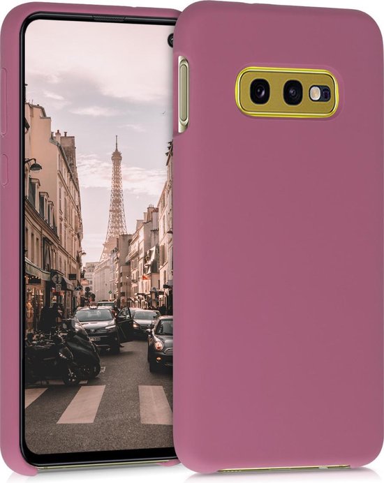 kwmobile telefoonhoesje geschikt voor Samsung Galaxy S10e - Hoesje met siliconen coating - Smartphone case in donkerroze