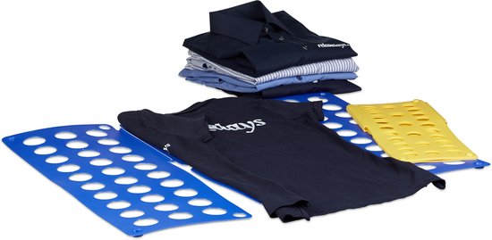 Relaxdays Vouwplank 68 x 57 cm - kledingvouwer - vouwhulp - t-shirts en