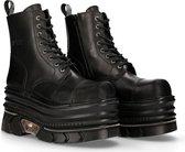 New Rock Plateau Laarzen -44 Shoes- M-MILI083C-S61 Zwart