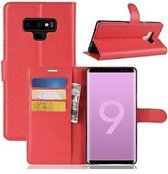 Samsung Note 9 Hoesje Wallet Case Rood