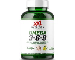 XXL Nutrition - Omega 3-6-9 - Omega Vetzuren Supplement - 100 Softgels