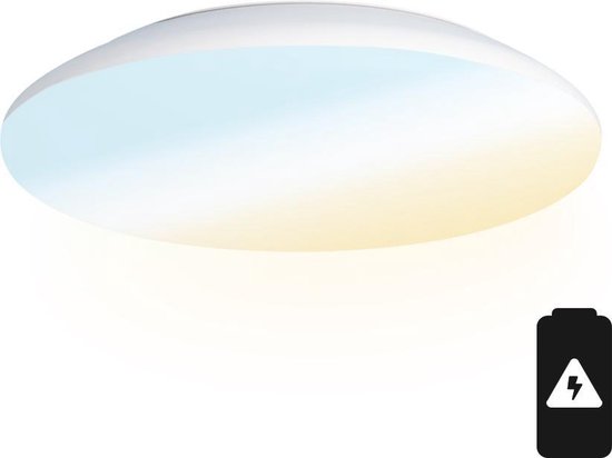 Streven legaal wees stil HOFTRONIC - LED Badkamerverlichting - Plafondlamp met noodaccu batterij -  Witte... | bol.com