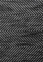 Modern laagpolig vloerkleed Base - zwart 2810 - 120x170 cm