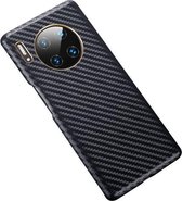 Voor Huawei Mate 30 Pro koolstofvezel lederen textuur Kevlar anti-fall telefoon beschermhoes (zwart)