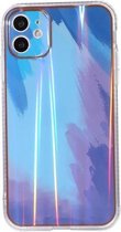IMD Rendering Watercolor Aurora Pattern Shockproof TPU + PC beschermhoes voor iPhone 11 Pro Max (wintersneeuw)