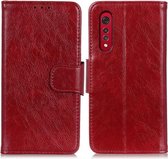 Voor LG Velvet 2 Pro Nappa Texture Horizontale Flip Leren Case met Houder & Kaartsleuven & Portemonnee (Rood)