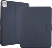 Elektrisch geperste textuur horizontale flip lederen tas met houder en pen-sleuf voor iPad Pro 11 2021 (donkergrijs)