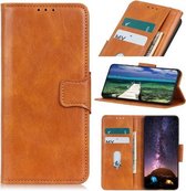 Voor Samsung Galaxy A03s Mirren Crazy Horse Textuur Horizontale Flip Lederen Case met Houder & Kaartsleuven & Portemonnee (Bruin)