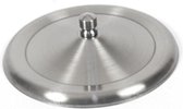 Gerimport Pannendeksel 8,5 Cm Rvs Zilver