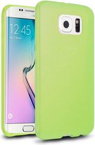 Hoesje CoolSkin3T - Telefoonhoesje voor Samsung Galaxy S6 Edge - Transparant Groen