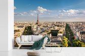 Behang - Fotobehang Frankrijk - Parijs - Eiffeltoren - Breedte 420 cm x hoogte 280 cm