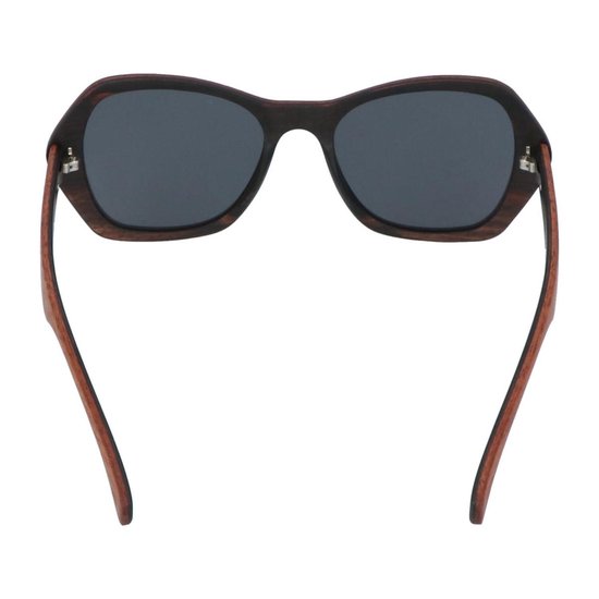 5one® Lucca XL 2-tone - Sapeli en ebony houten zonnebril voor dames van 5one® — afbeelding 3