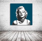 Pop Art Marilyn Monroe Poster - 90 x 90 cm Fotopapier Mat 180 gr - Popart Wanddecoratie