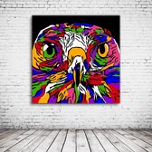 Hawk Pop Art Poster in lijst - 145 x 75 cm Fotopapier Mat 180 gr Framed - Popart Wanddecoratie