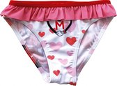 Disney Zwemslip Minnie Meisjes Polyamide Wit/roze Maat 6 Jaar