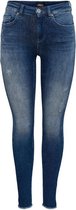 ONLY ONLBLUSH LIFE MID SK ANK RAW REA811 Dames Jeans - Maat S x L30