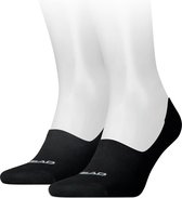 Head footie sokken - 2 paar - Invisible - 38 - Zwart