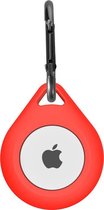 silicone druppel sleutelhanger - rood - Geschikt voor AirTag -